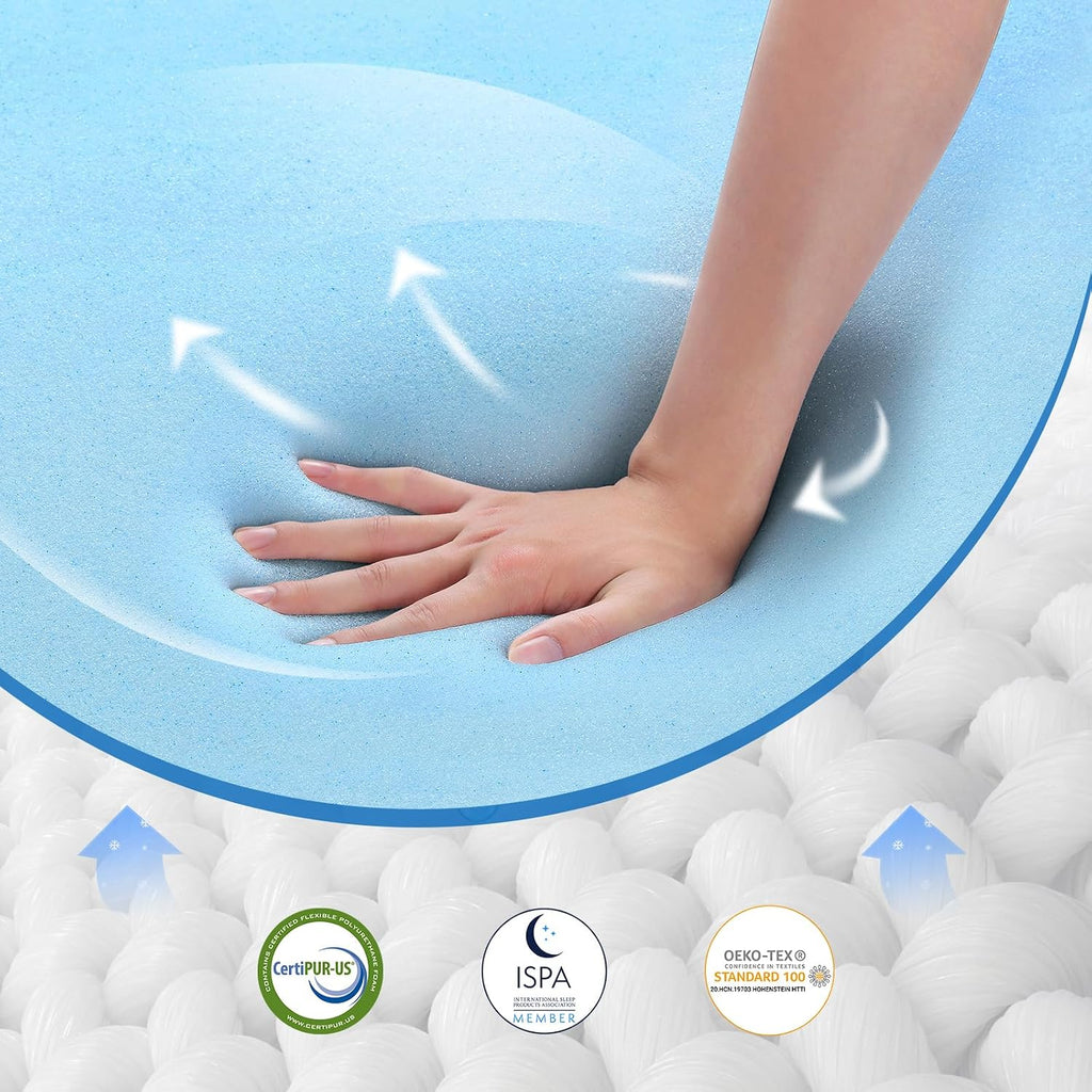 Avenco Full Size Mattress 10 Inch, Hybrid Full Mattresses in a Box with Gel Memory Foam, Individually Pocket Coils for Support and Pressure Relief, Medium Firm Full Bed Mattress, CertiPUR-US Certified