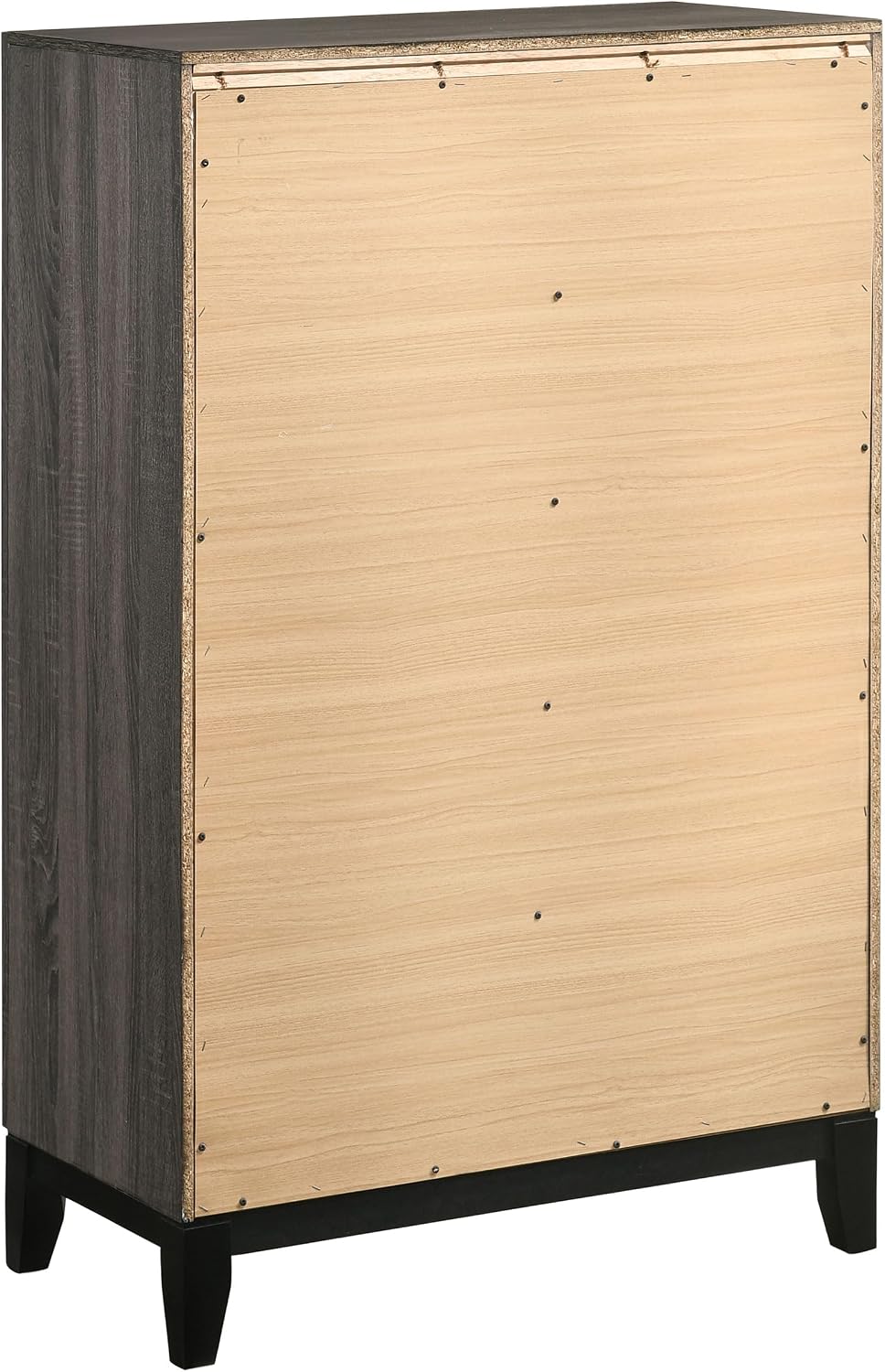 Coaster Home Furnishings - Watson - Wood - 5-Piece Bedroom Set with Panel Headboard and Groove Details - Bedroom - Eastern King Size - Gray Oak - 212421KW-S5