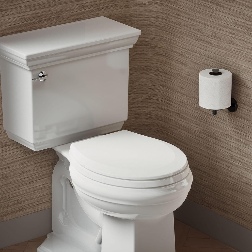KOHLER K-4662-0 Lustra Round-front Toilet Seat, White