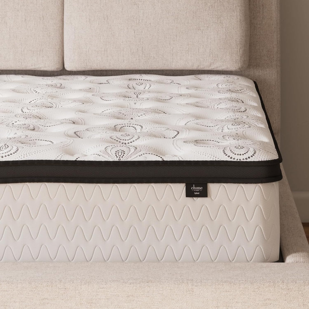 Signature Design by Ashley Chime 12 Inch Hybrid Full Mattress, Memory Foam with Lumbar Support, High-Density Foam & Pocketed Coils for Comfort & Back Support, Mattresses in a Box, Full Size