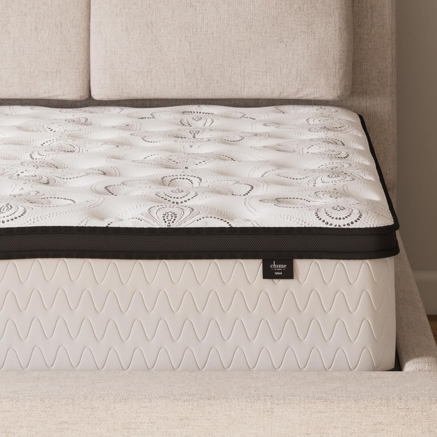 Signature Design by Ashley Chime 12 Inch Hybrid Full Mattress, Memory Foam with Lumbar Support, High-Density Foam & Pocketed Coils for Comfort & Back Support, Mattresses in a Box, Full Size