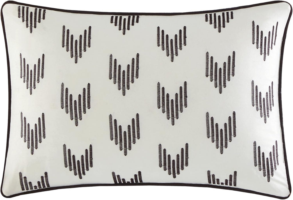 Chic Home Beige Bed in a Bag Comforter Set, Queen Size (10 Pieces), Ayelet - Color Block Stripe Premium Microfiber Bedding - Comforter, Flat & Fitted Sheets, Shams, Pillowcases & Decorative Pillows