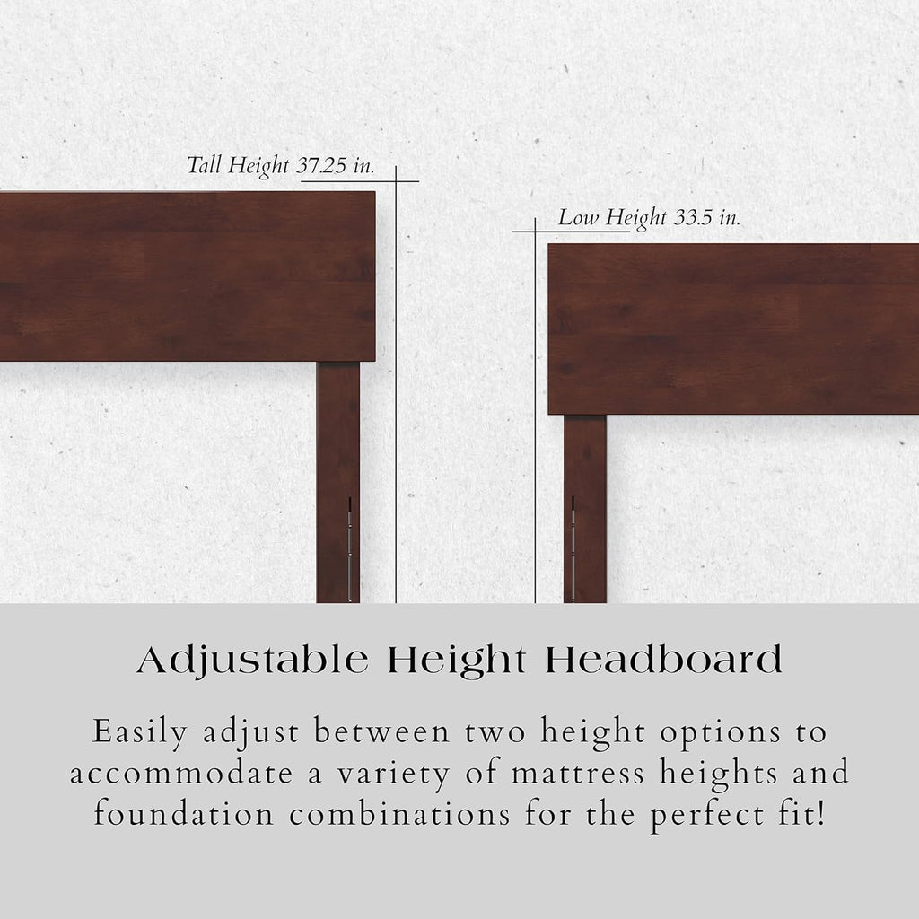 AFI, Wesley Twin Platform Bed with Panel Footboard & Storage Drawers, Walnut