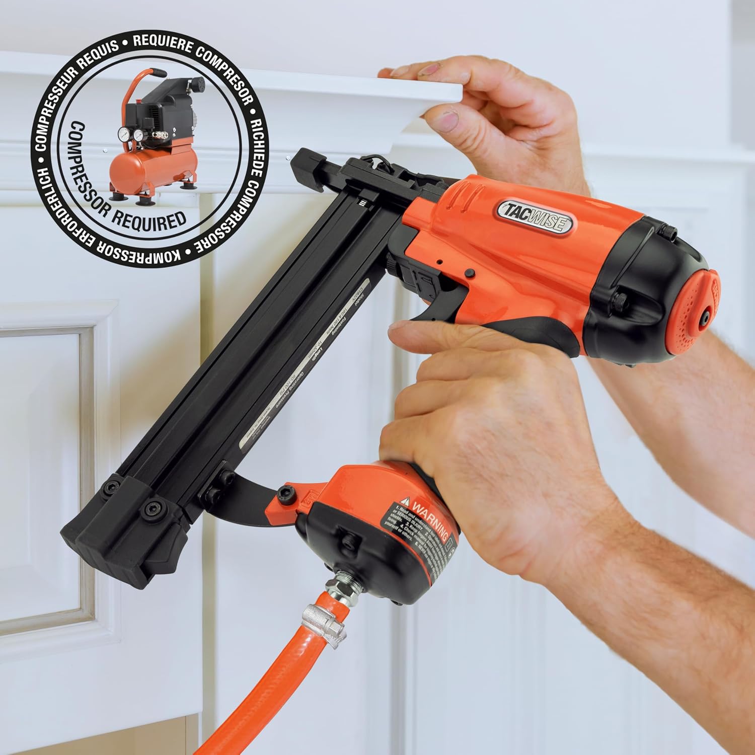 Tacwise C1832V Pneumatic Nailer for Brad Nails of 10-32 mm, Uses Nails Type 180 (18G)