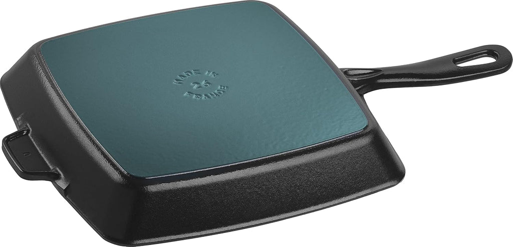 STAUB Cast Iron 10-inch Square Grill Pan - Matte Black