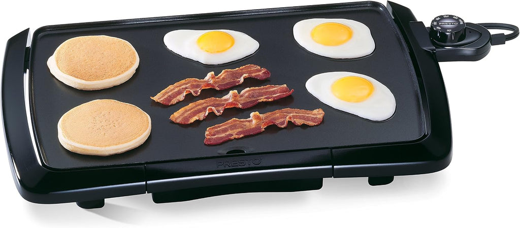 Presto Grey Ceramic Electric Skillet (06856') and Cool Touch Electric Griddle