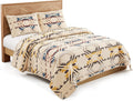 Pendleton White Sands Queen Quilt Bedding Set with 2 Pillow Shams, Luxury Cotton Quilt, Lightweight Quilted Bedspread or Coverlet, Western Bedding, Machine Washable, Full/Queen, Beige Diamond Print