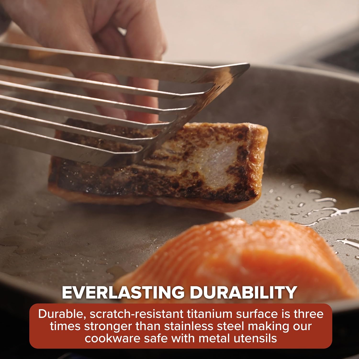 Viking PureGlide Pro 3-Ply Nonstick Frying Pans, Made without PFAS, 2-Piece Induction Fry Pan Set, 9.5 and 11-Inch, Metal Utensil Safe Titanium Nonstick Surface, Oven Safe to 600F