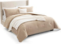 UGG Remina Comforter Set 5 Piece Bed in a Bag with Throw Blanket, Decorative Pillow, Shams, and Reversible Comforter Hypoallergenic Washable Luxury Plush Warm Fluffy Bedding Set, King, Brown Birch