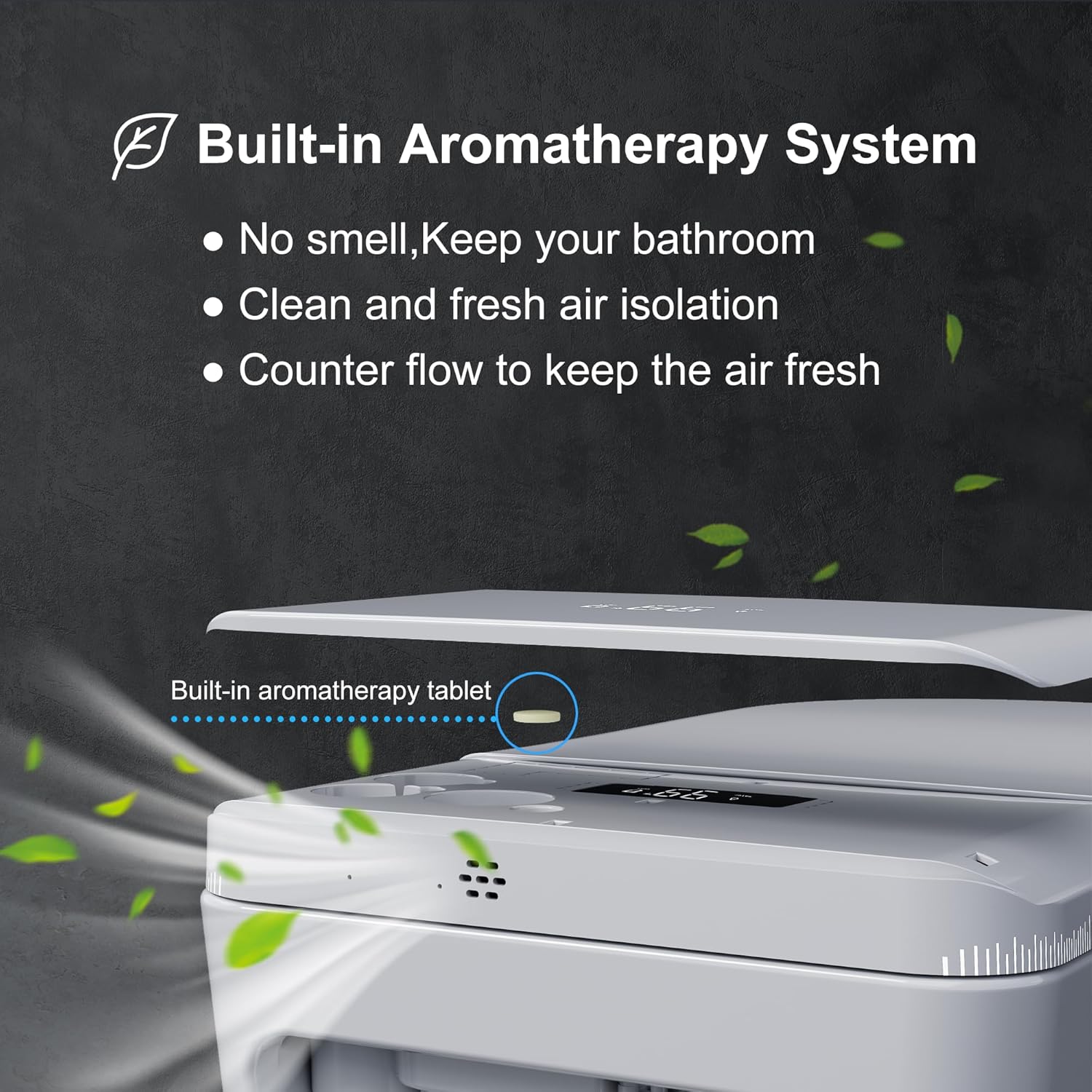 Luxury Smart Toilet with Heated Seat & Instant Warm Water with Remote Control Bidet,Hidden Foam Shield,Air Purification,One Piece Tankless Toilet with ADA Comfort Height,LED Display
