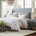 Grain Wood Furniture Montauk Solid Wood Bed, Twin Size, Rustic Grey