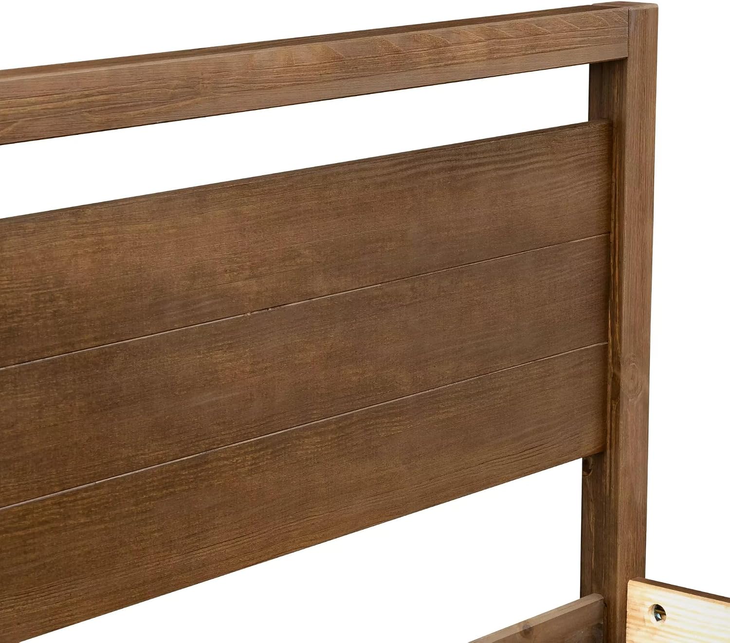 Grain Wood Furniture Loft Queen Size Solid Wood Bed, Brushed Mocha