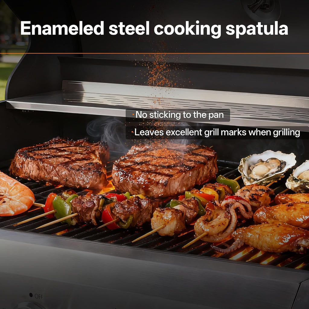 Endark 6-Burner 68,500 BTU Stainless Steel Outdoor Propane Gas Grill with Side Burner & Porcelain Grates | Wheeled BBQ Grill for Patio, Garden, Backyard