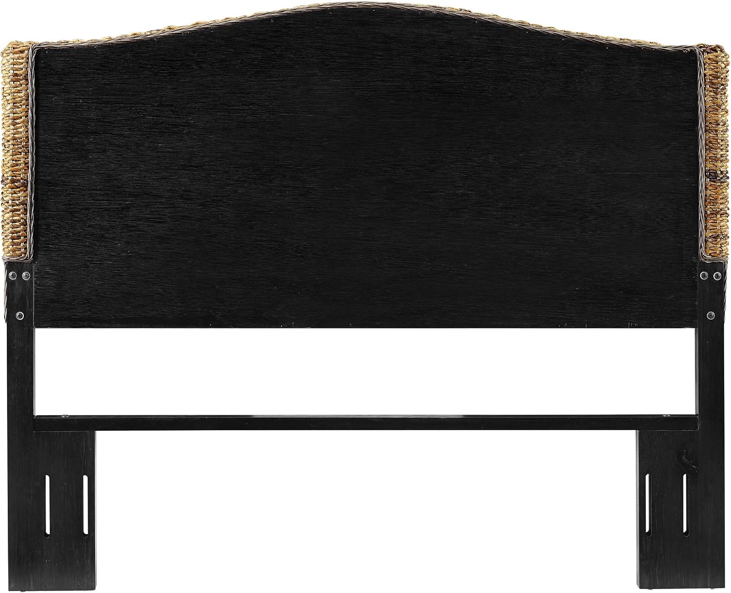 Crosley Furniture Serena Handwoven Natural Fiber Rattan Bed Headboard, Banana Leaf, Queen
