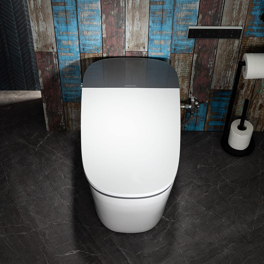 WOODBRIDGE Smart Toilet with 1000g MaP Flush Score, Foam Shield, Moving Dryer, ADA Comfort Height, Auto Flush, Blackout Flush, Auto Open & Close, Heated Seat, Bidet Toilet with Tank Built in (B0930S)