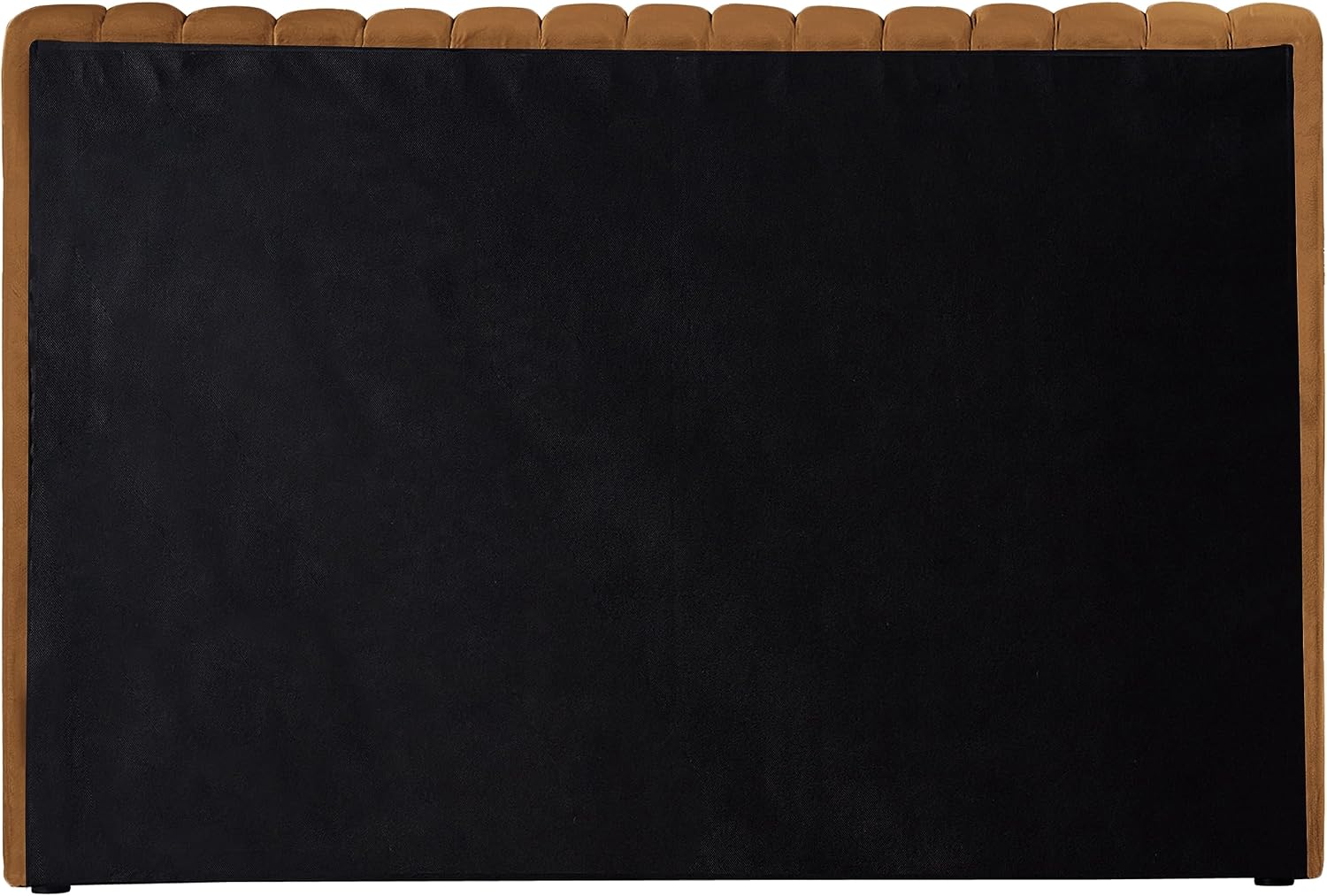 Meridian Furniture NicoSaddle-T Nico Collection Modern | Contemporary Velvet Upholstered Twin Bed with Rich Saddle Velvet and Deep Channel Tufting, 53' W x 86' D x 38' H, Saddle, Twin