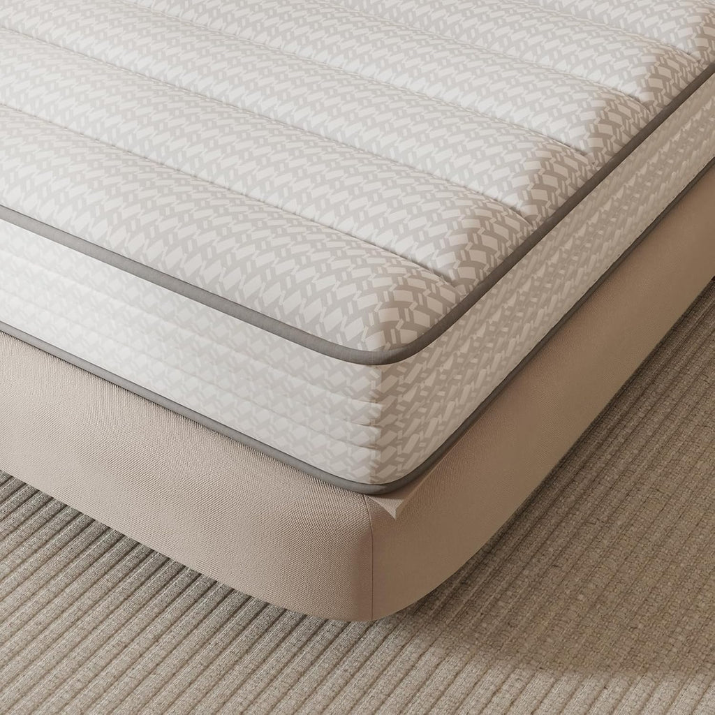 Novilla 6 Inch Twin XL Mattress, Hybrid Twin XL Size Mattresses with BioAir Comfort Foam for Pressure Relief, Medium Plush Colchones with Innerspring CertiPUR-US Certified for Kids Mattress in a Box