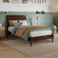 AFI, Berkshire Twin Solid Wood Low Profile Platform Bed, Walnut