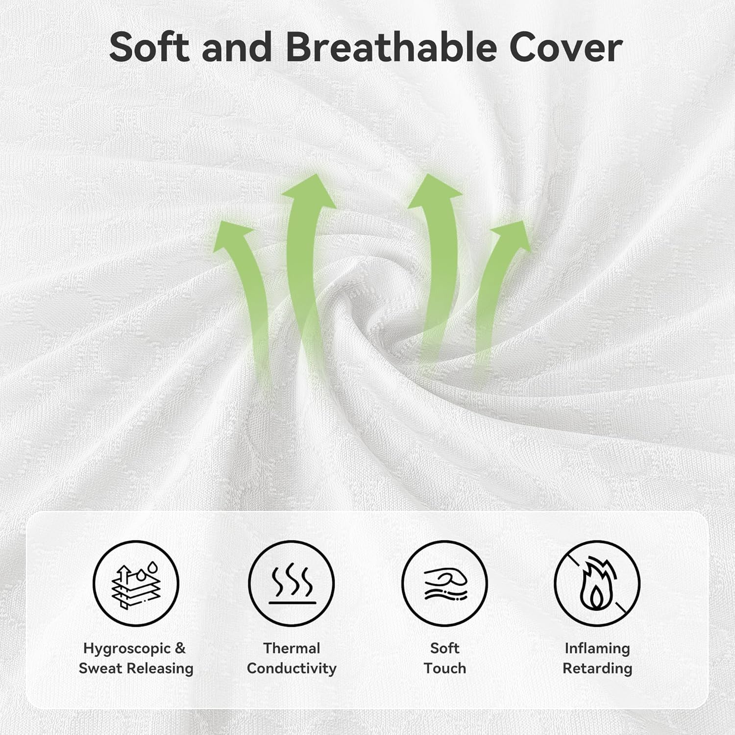 Queen Mattress, 12 Inch Mattress Queen Size in a Box with Memory Foam and Individual Pocket Springs for Motion Isolation, Pressure Relief, Medium Firm Feel, Cool&Comfortable Sleep, Breathable