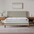 Signature Design by Ashley Queen Size Chime 10 Inch Medium Firm Hybrid Mattress with Cooling Gel Memory Foam for Pressure Relief, Fiberglass-Free, Mattress In A Box