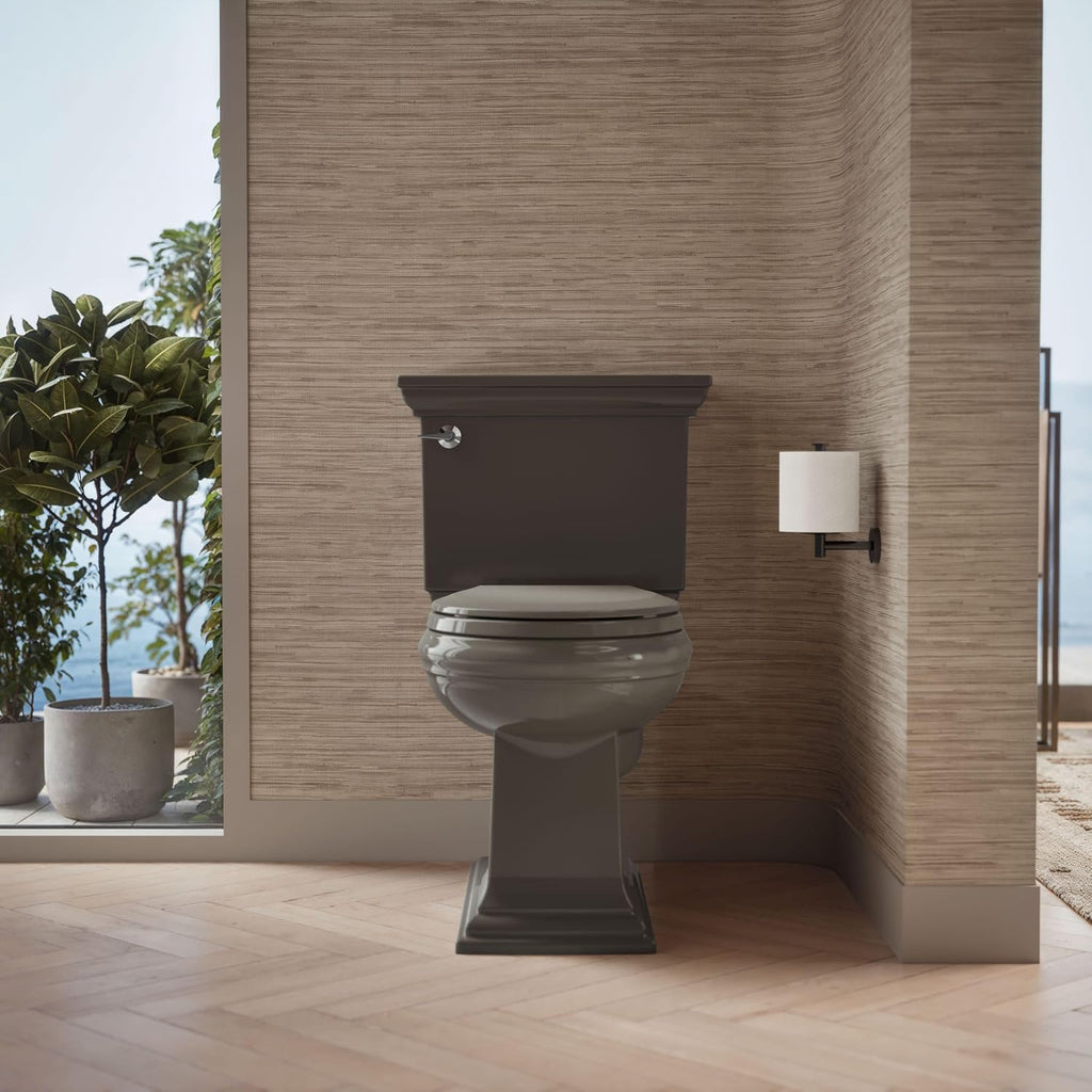 Kohler K-4662-58 Lustra Closed-Front Round Toilet Seat Thunder Grey