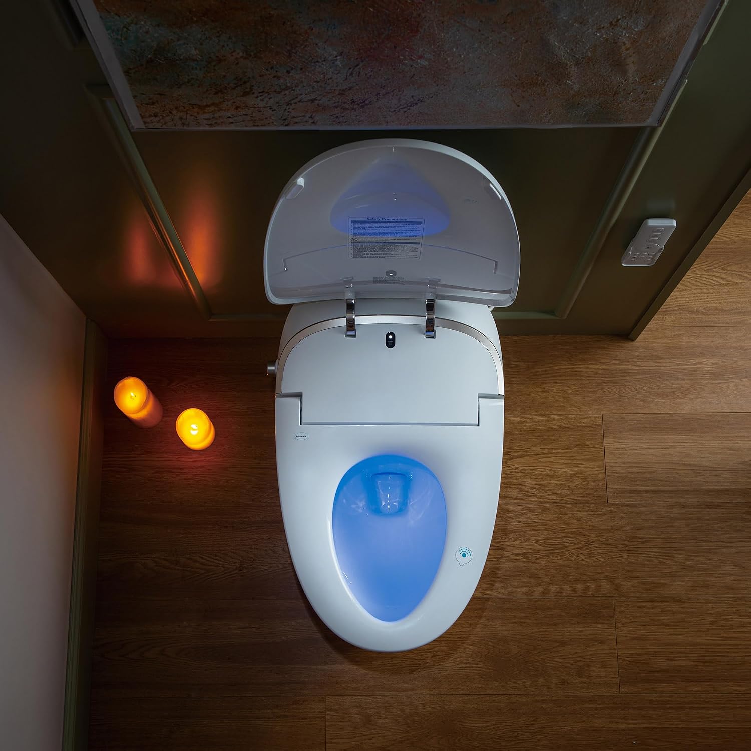 WOODBRIDGE Smart Toilet with Auto Open/Close Lid, Foot Sensor Operation,Dual Auto Flush, Heated Seat, Power Outage Flush,Hygienic Wash,Night Light,LT610