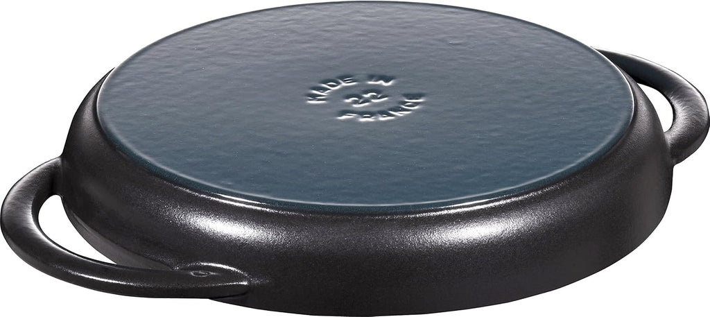 Round Grille with Handle, Cast Iron, Black, 22 cm, STAUB