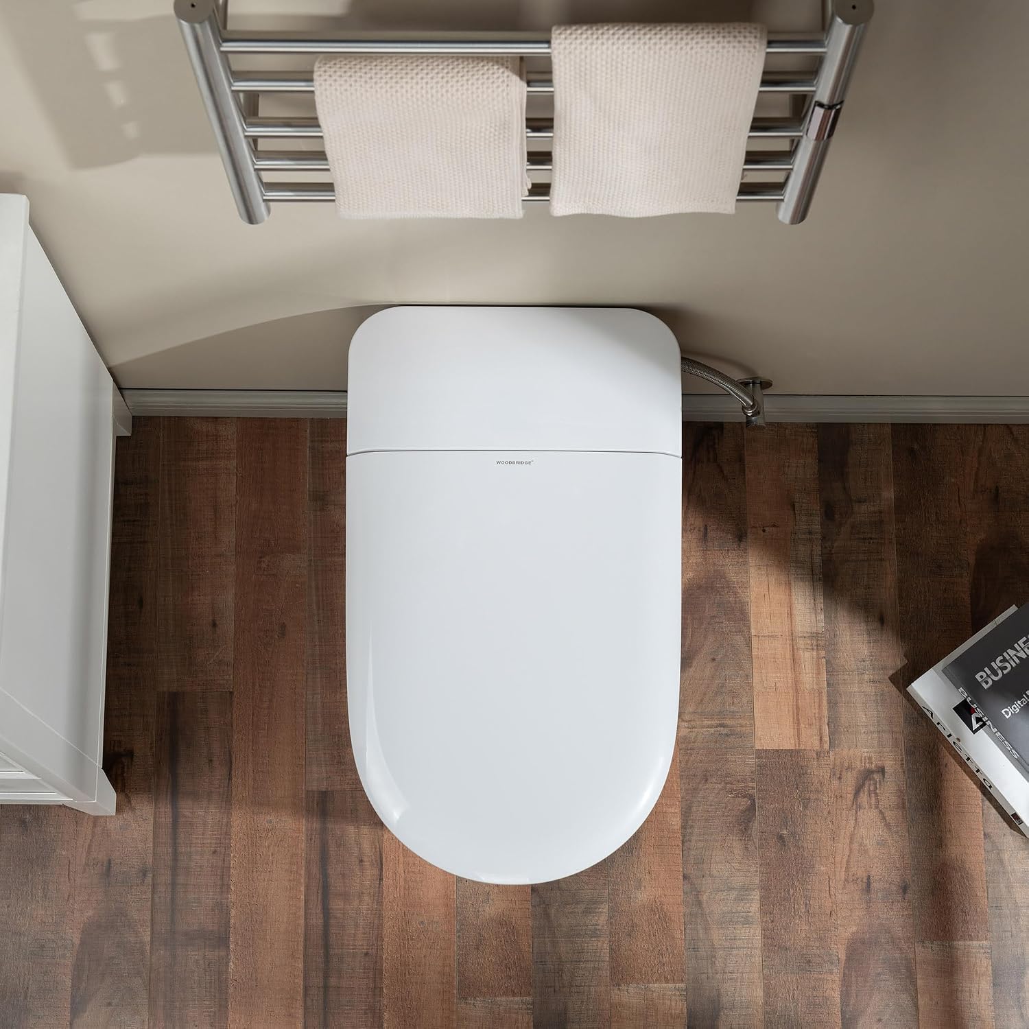 WOODBRIDGE GT100 Smart Toilet,Auto Open/Close Lid, Foot Sensor,Auto Flush, Heated Seat & Fragrance System, ADA Height, Easy Installation, without Bidet
