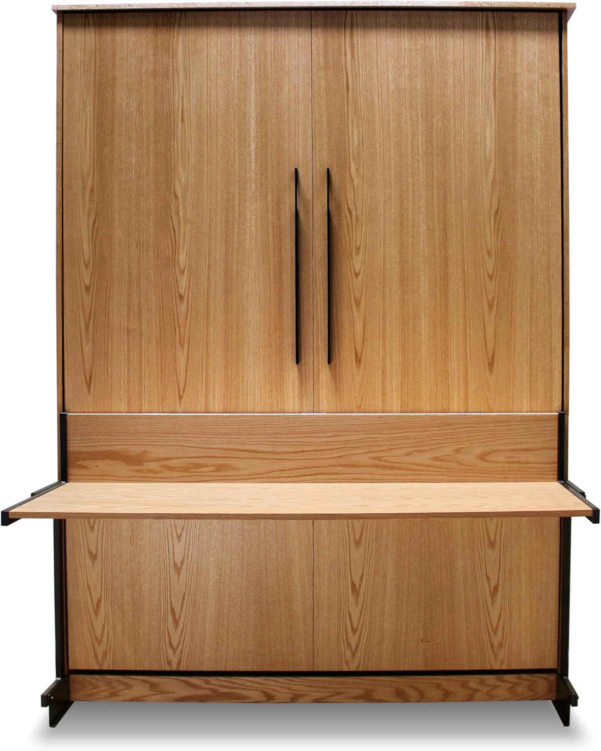 Wilding Wallbeds Deluxe Murphy Bed Mechanism with Desk Kit - Vertical Wall Bed, DIY Frame Hardware for Folding Cabinet, Easy to Build & Hide