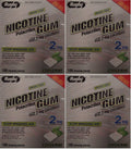 Nicotine Gum 2mg Sugar Free Coated Mint Generic for Nicorette 100 Pieces per Box Pack of 4 Total 400 Pieces