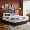 Gsleepee Full Size Mattress, 14 Inch Full Mattress in a Box, Innerspring Hybrid with Cooling Gel Memory Foam and Individually Wrapped Coils for Pressure Relief & Superior Support, Medium Firm