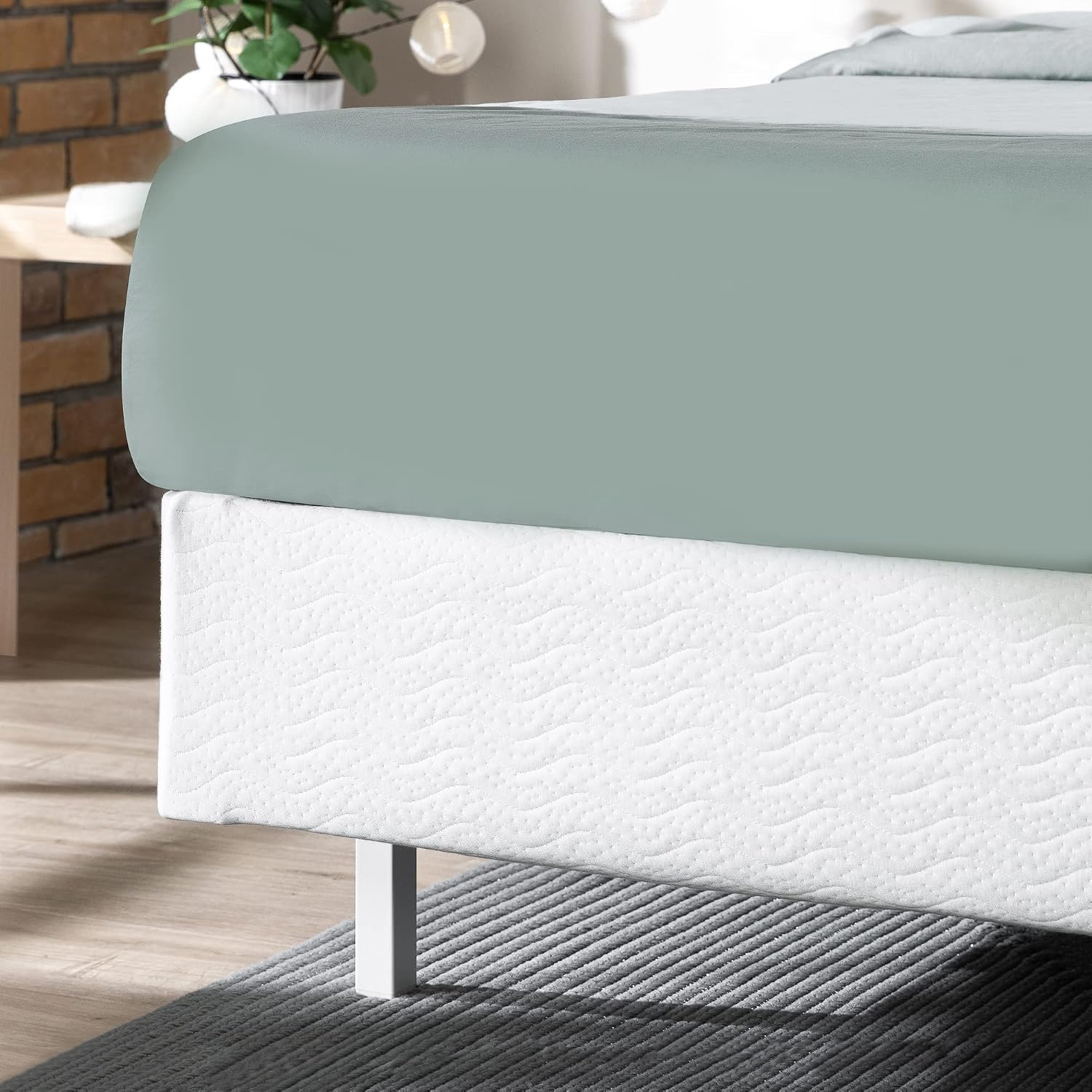 Zinus 7 Inch California King Metal Smart Box Spring with Quick Assembly, Mattress Foundation, Strong Metal Frame, Easy Assembly