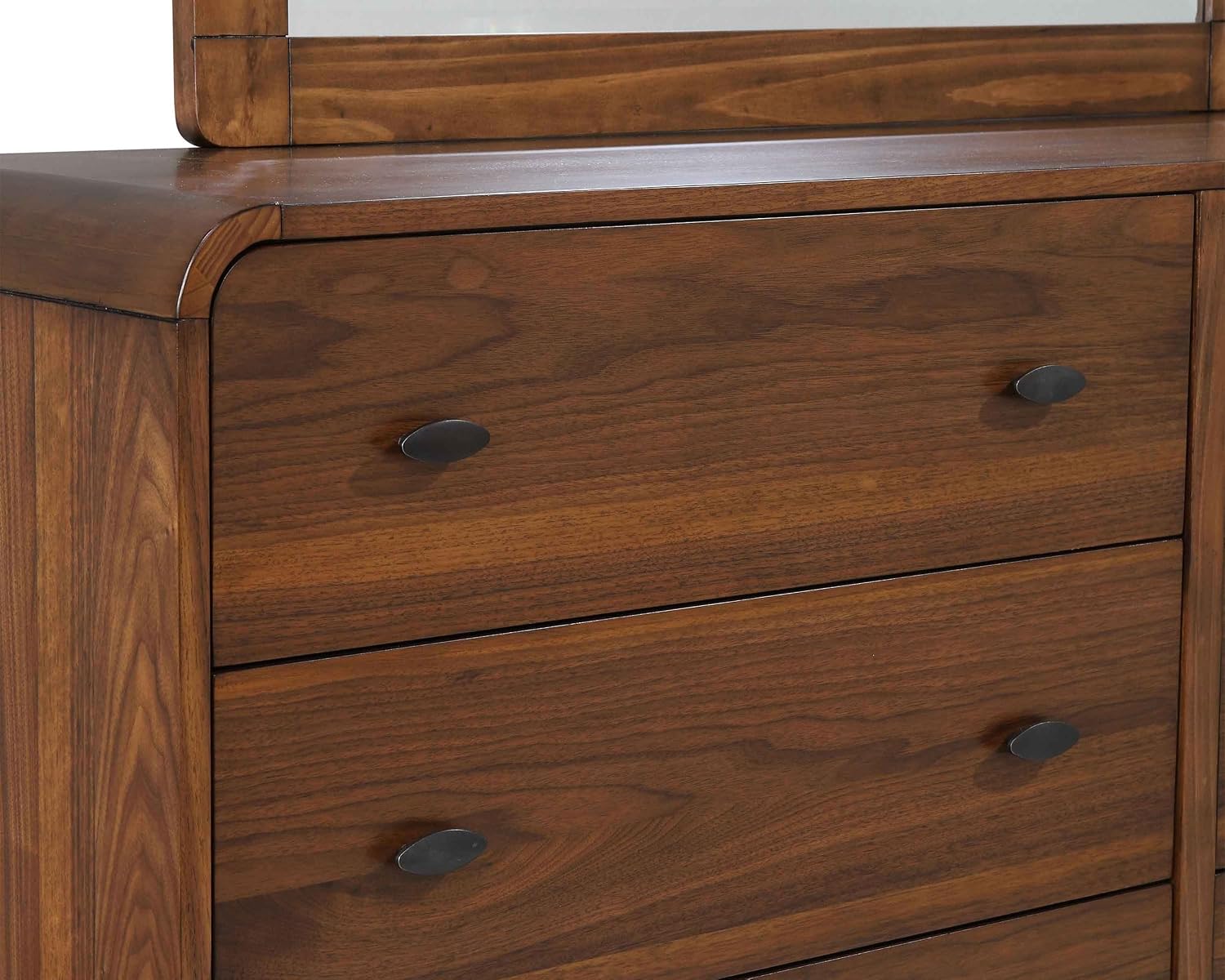 Coaster Home Furnishings Robyn Contemporary 5-Piece Bedroom Set Fabric Upholstered Eastern King Size Panel Bed Frame 53-inch Headboard Dark Walnut 205131KE-S5