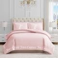 Juicy Couture - Comforter Set - Gothic Design Bedding - Full/Queen - 3 Piece Set Includes (1) 90' x 92' Comforter and (2) 20' x 26' Shams - Wrinkle Resistant - Premium Bedroom Decor - Marshmallow Pink