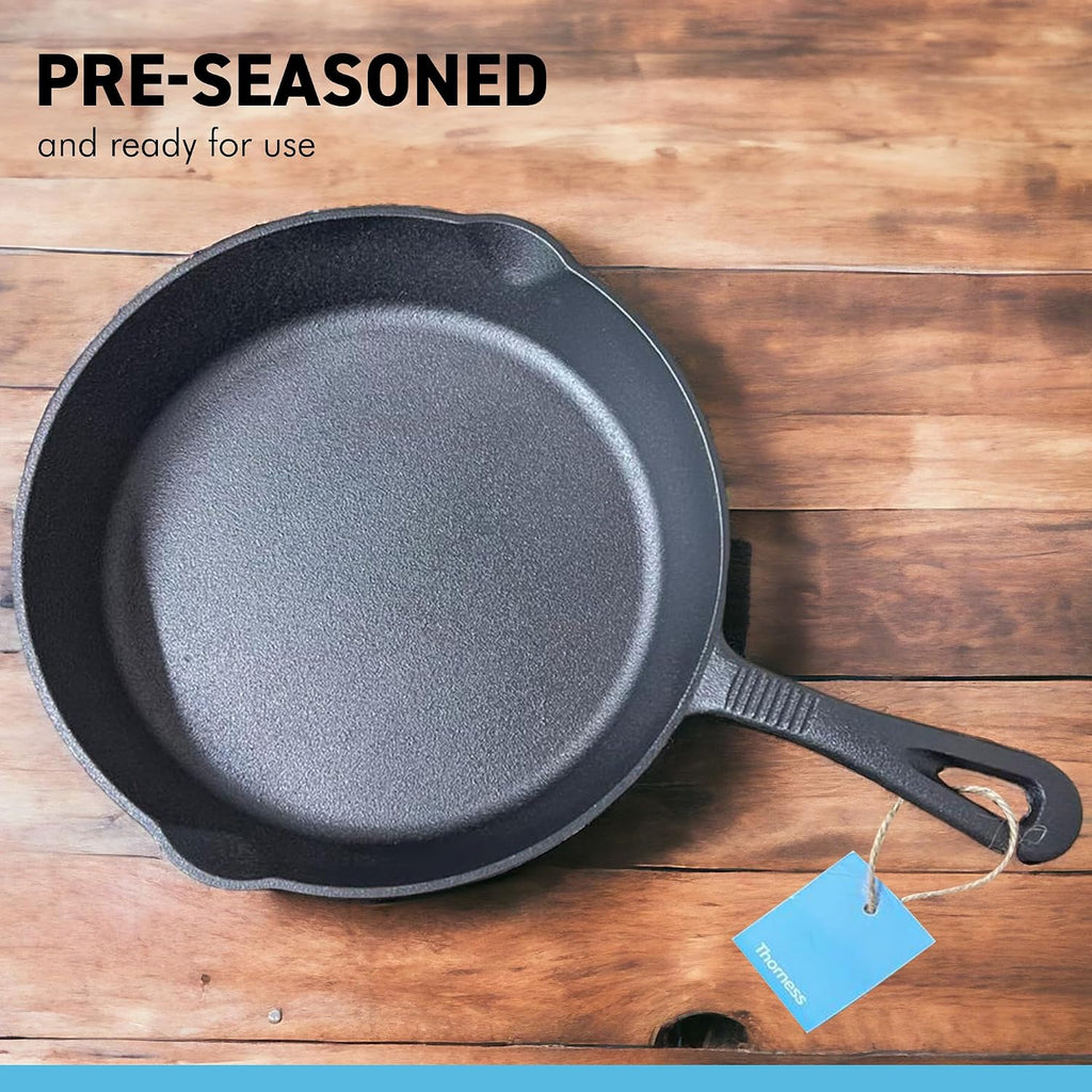 Cast Iron Skillet 10 Inch Oven Safe Tarte Tatin Skillet Frying Pan for Indoor and Outdoor use | Cast Iron Cookware | Grill Pan | Stove Top | Skillet Pan | Iron Skillet | Frying Pans | Griddle pan
