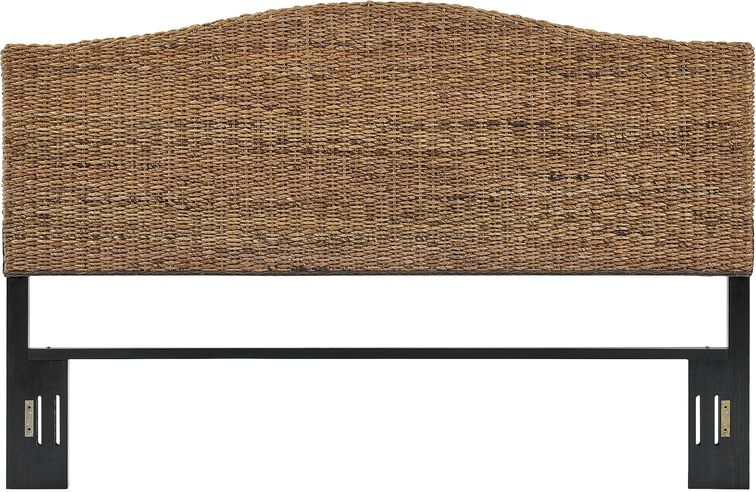 Crosley Furniture Serena Handwoven Natural Fiber Rattan Bed Headboard, Banana Leaf, King