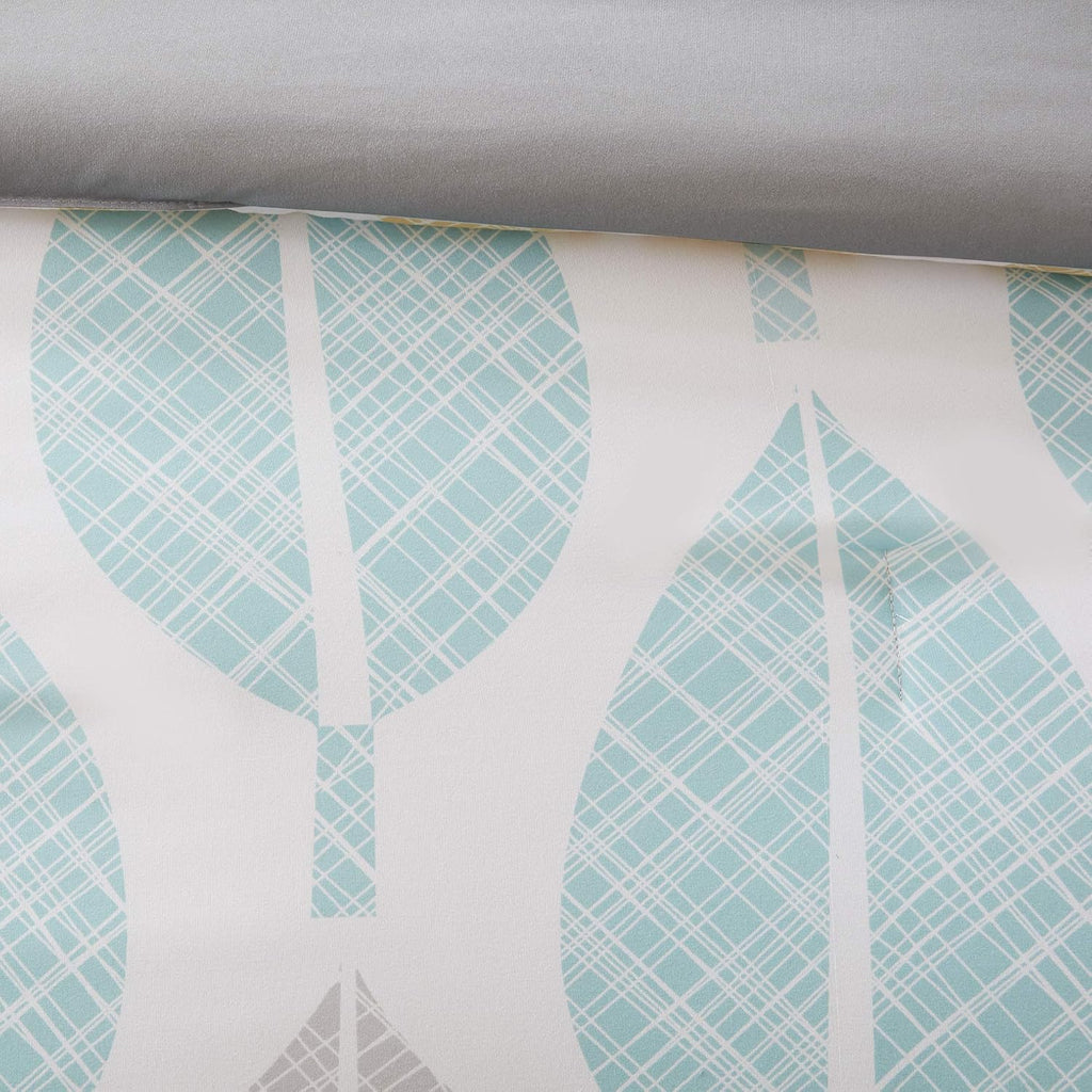 Madison Park Essentials Bed in a Bag Comforter, Vibrant Color Design All Season Down Alternative Cover with Complete Cotton Sheet Set, Twin(68'x86'), Central Park, Leaf Yellow/Aqua