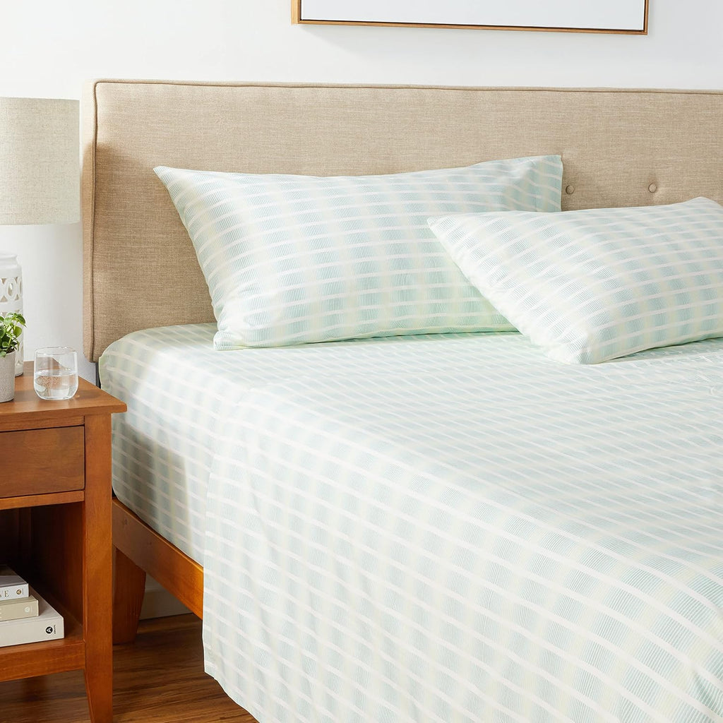 Tommy Bahama - King Sheets, Cotton Percale Bedding Set, Crisp & Cool, Stylish Bedding Set (Off The Grid Green, King) (Pack of 2)
