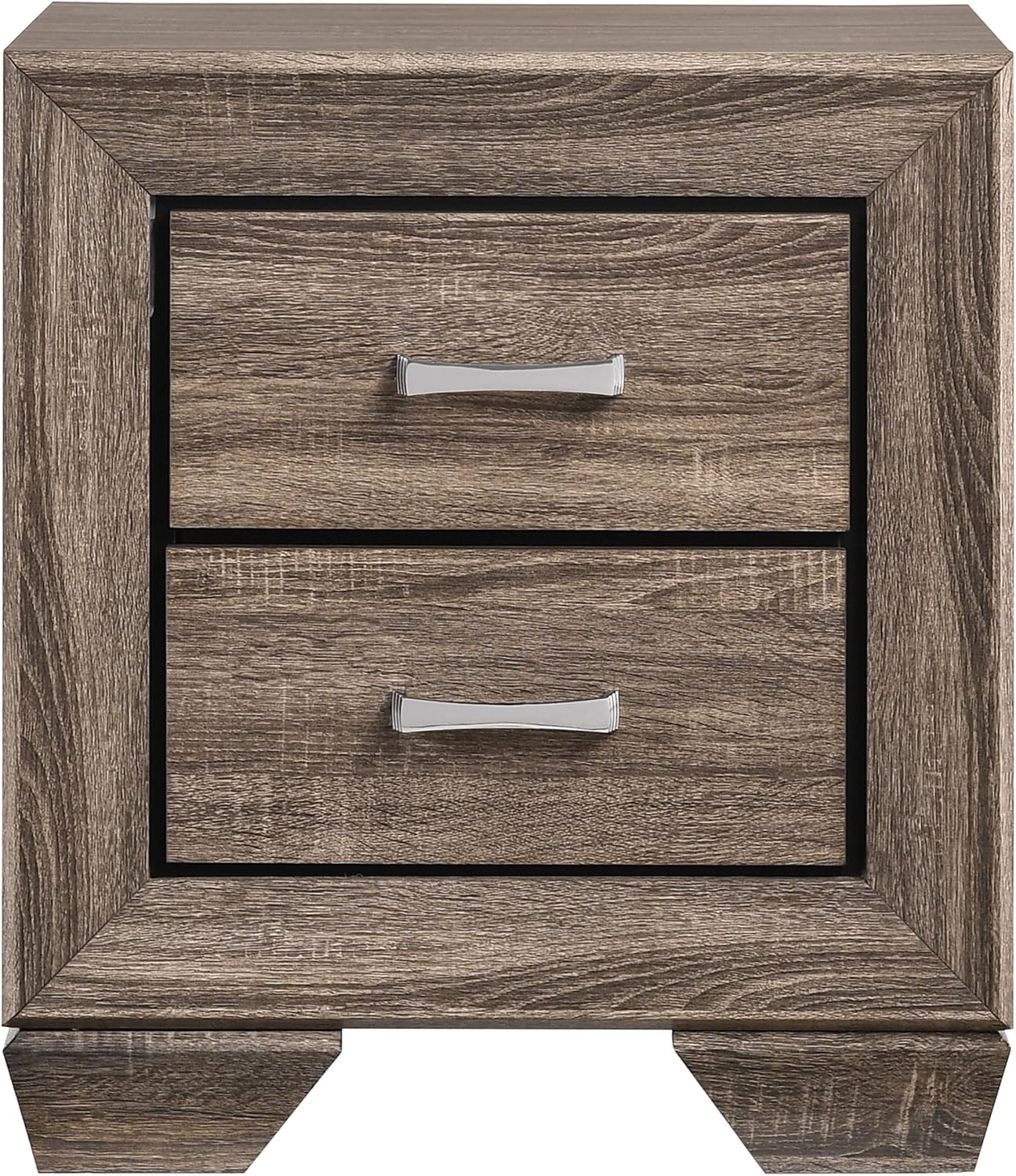 Coaster Home Furnishings Kauffman Transitional 5-Piece Bedroom Set Queen Size Panel Bed Frame 54-inch Headboard Washed Taupe 204191Q-S5