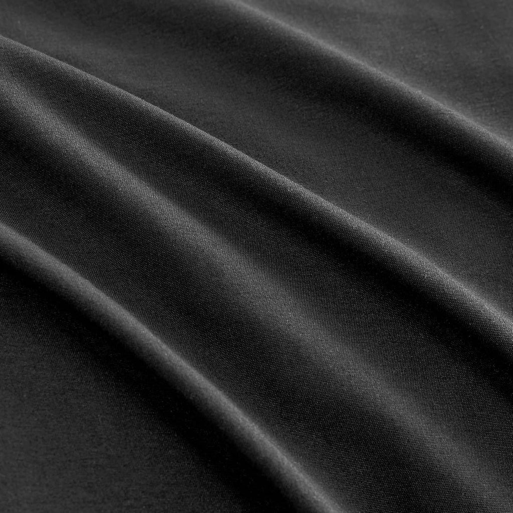 Juicy Couture Ribbon Ruched 3 Piece King Comforter Set, Black Bedding Ensemble