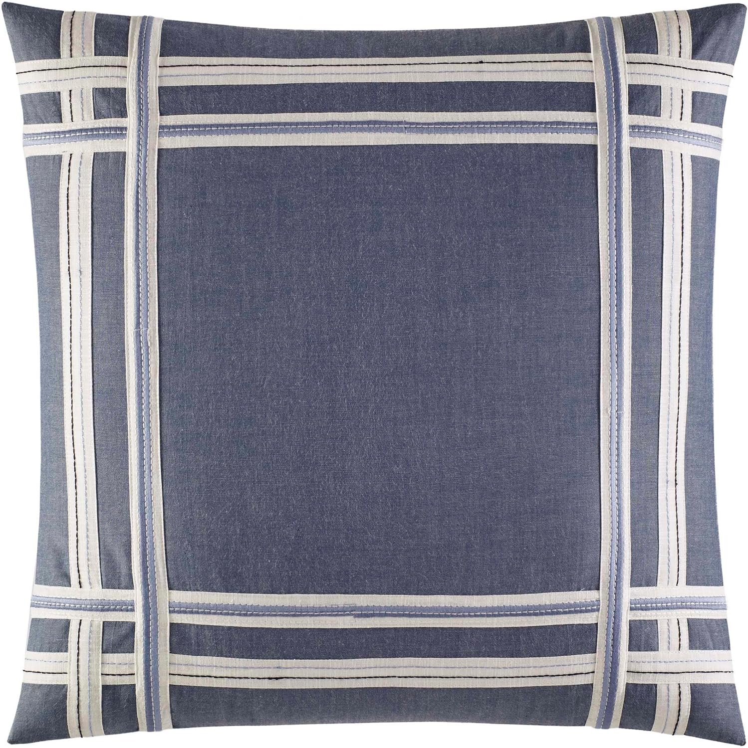 Nautica - Queen Comforter Set, Soft & Breathable Cotton Bedding with Medium Weight Feel, Reversible 3 Piece Bed Set with Matching Pillowcases (Fairwater Blue)