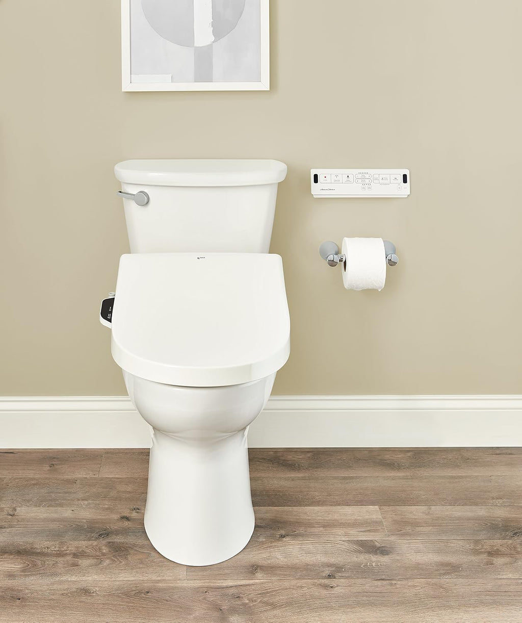 American Standard 8012A70GRC-415 INAX Heated Shower Toilet Bidet Seat with Remote Control + Dual Nozzle, White