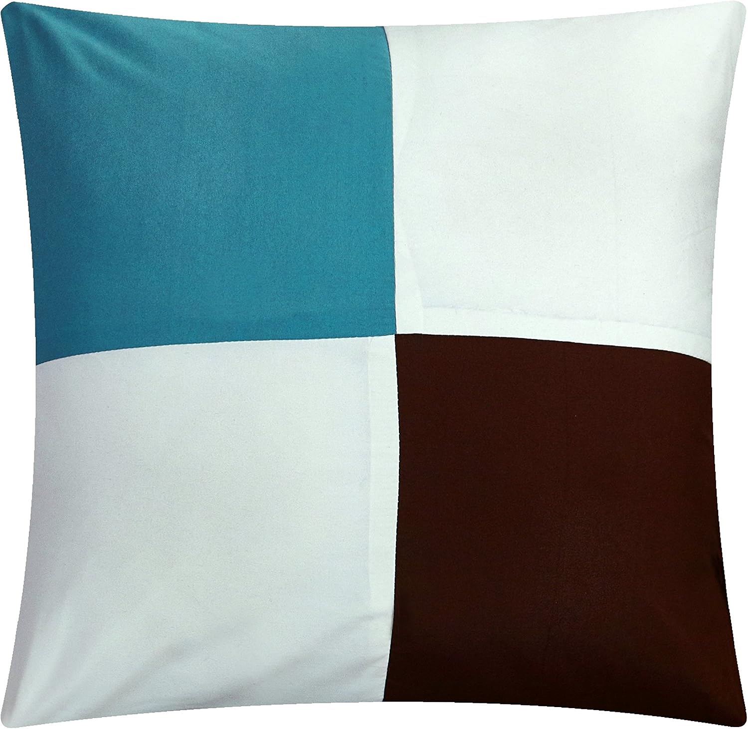 Chic Home Clayton 10 Piece Comforter Set Pintuck Pieced Block Embroidery Bed in a Bag with Sheet Set, King Blue Brown