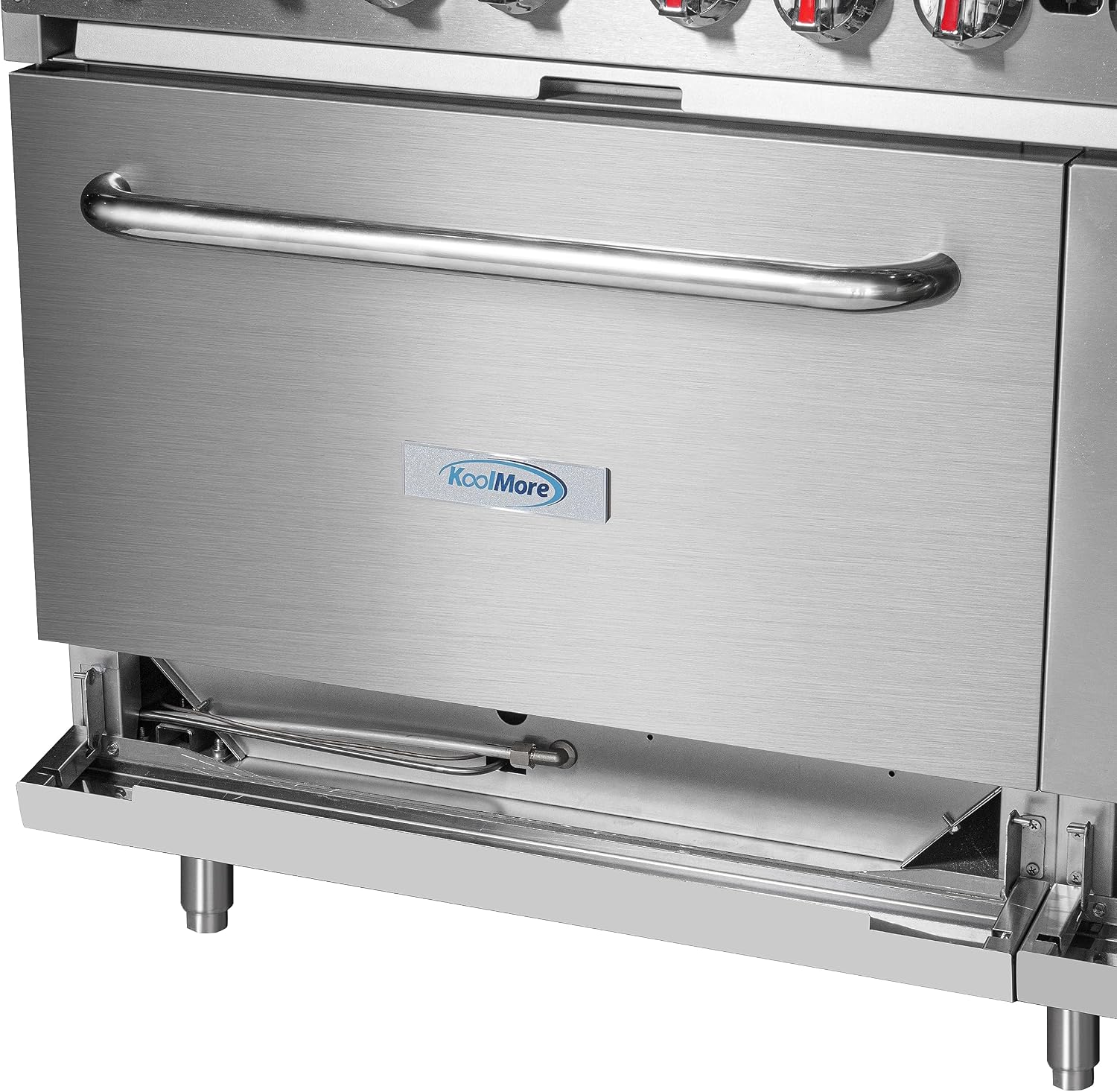 KoolMore 60 in. 6 Burner Commercial Natural Gas Range with 24 in. Griddle and Broiler (KM-CRGB60-NG)