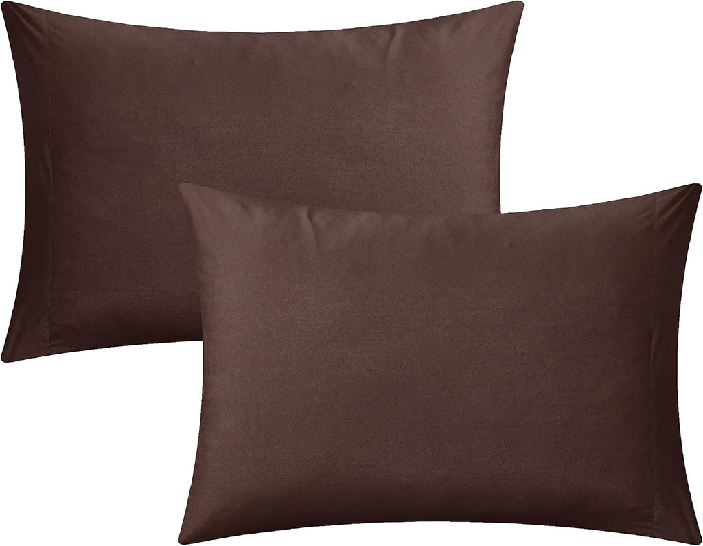 Chic Home Clayton 10 Piece Comforter Set Pintuck Pieced Block Embroidery Bed in a Bag with Sheet Set, King Blue Brown