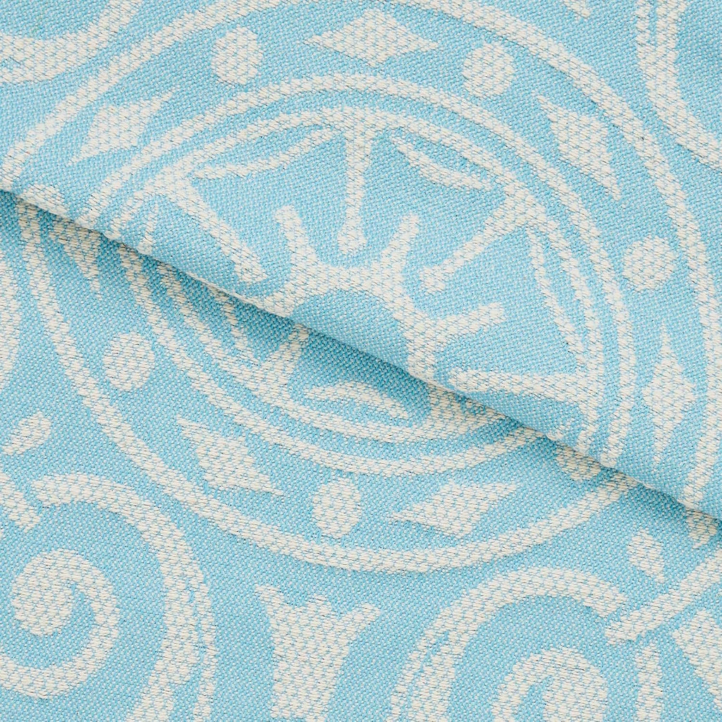 Superior Cotton Blend 3-Piece Bedspread Set, Tailored Bedspread Drape, 2 Matching Pillow Shams, Lightweight Blanket, Jacquard Traditional Medallion Bedding Decor, Adalie Collection, King, Aqua