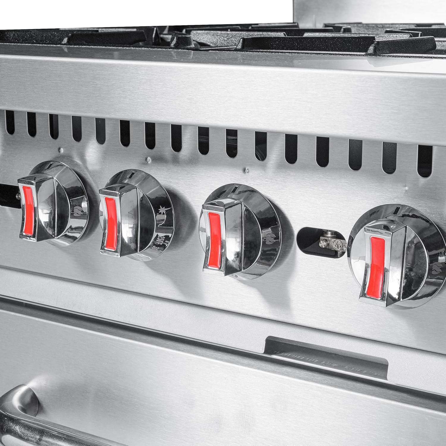 KoolMore 36 in. 6 Burner Commercial Liquid Propane Range with Oven (KM-CR36-LP)