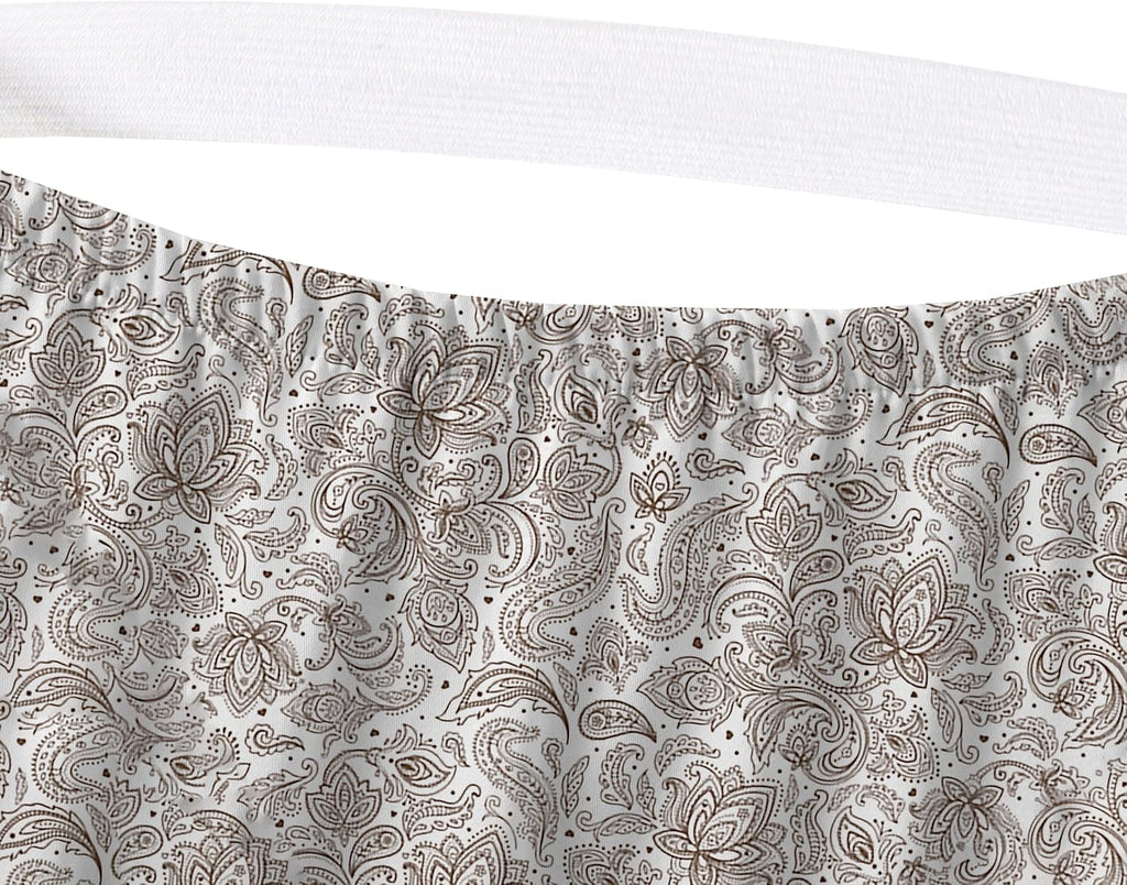 Elegant Comfort Softest and Coziest 6-Piece Sheet Set - 1500 Premium Hotel Quality Microfiber - Deep Pocket, Wrinkle Resistant 6-Piece Paisley Pattern Bed Sheet Set, King, Paisley Taupe (Pack of 4)