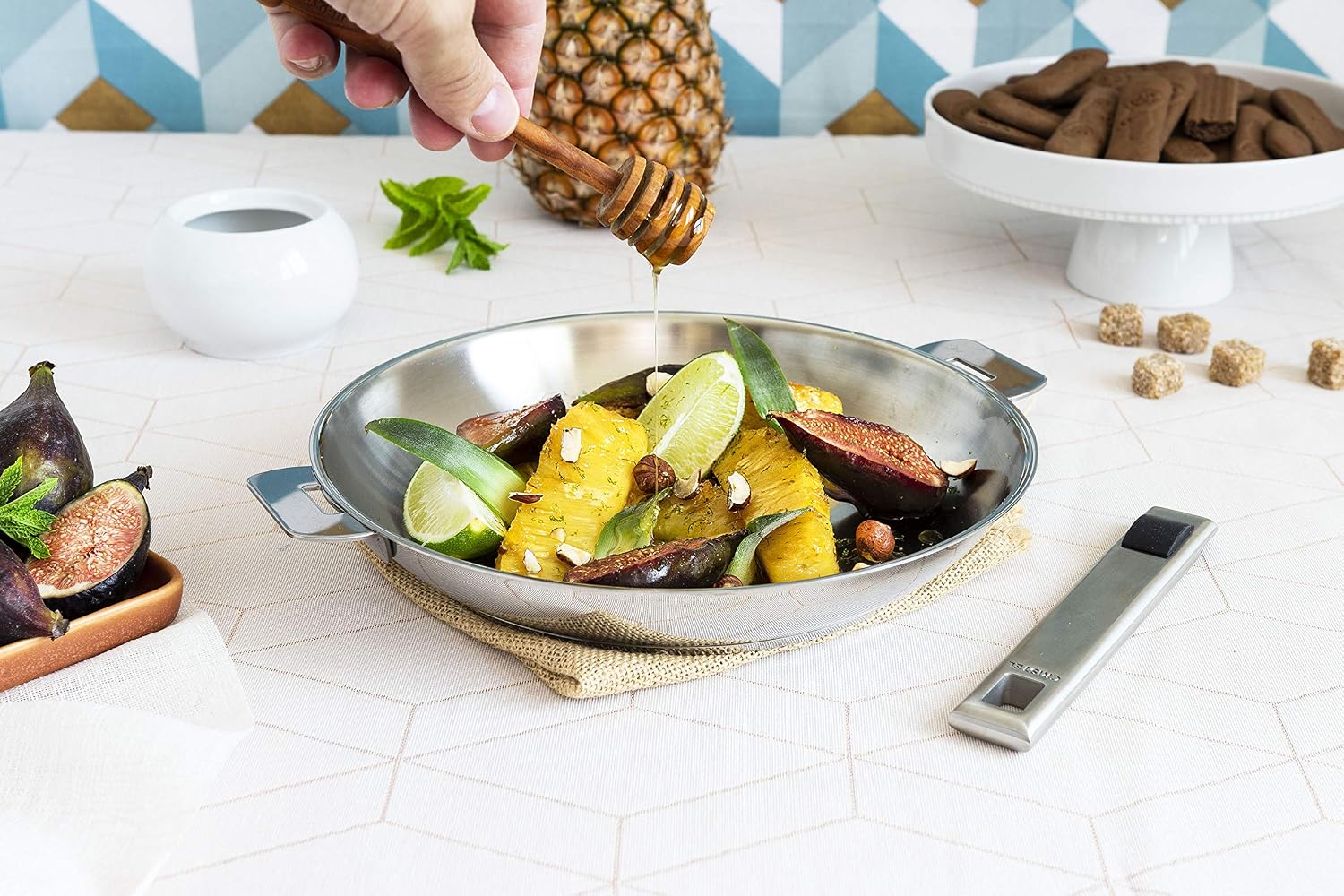 Cristel P26QL Frying Pan, Silver, 10'