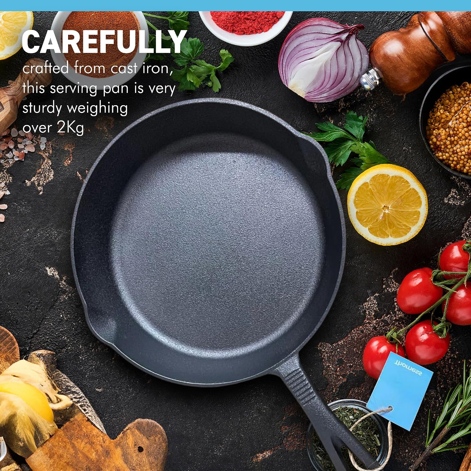 Cast Iron Skillet 10 Inch Oven Safe Tarte Tatin Skillet Frying Pan for Indoor and Outdoor use | Cast Iron Cookware | Grill Pan | Stove Top | Skillet Pan | Iron Skillet | Frying Pans | Griddle pan